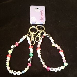 Claire's Multicolor BFF Beaded Keychains
